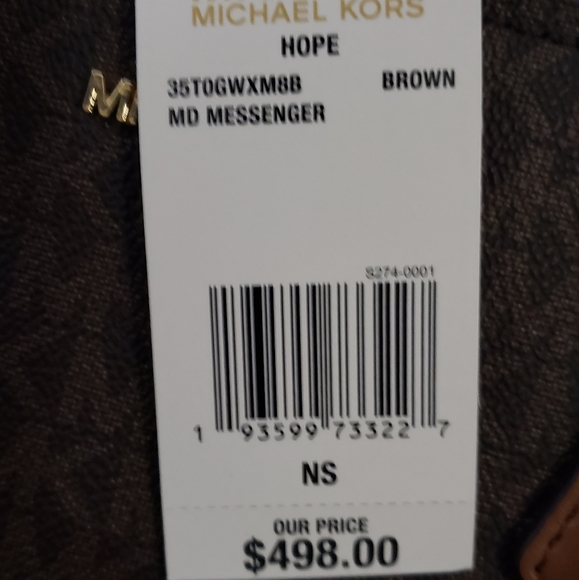 Michael Kors/ medium brown leather hand bag - Picture 2 of 7